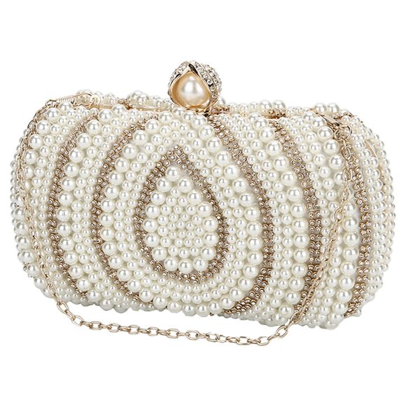 Tаnреll Handbags - Bridal Wedding Evening Bags Pearl Beaded Purses mal Wedding Bridal Clutch ^_